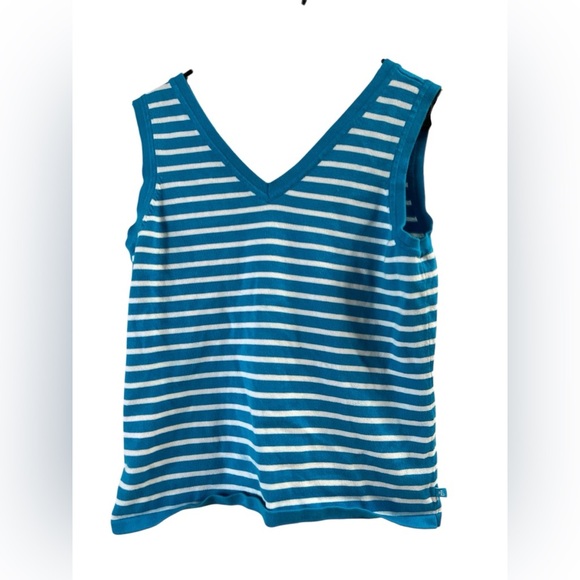 Ralph Lauren blue striped knit tank top - Picture 4 of 5